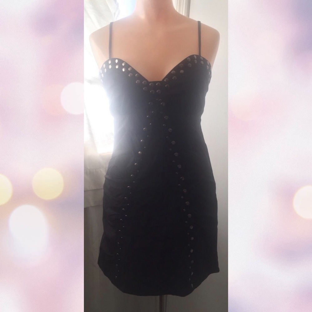 Stylebook Women’s M Black Studded Dress New